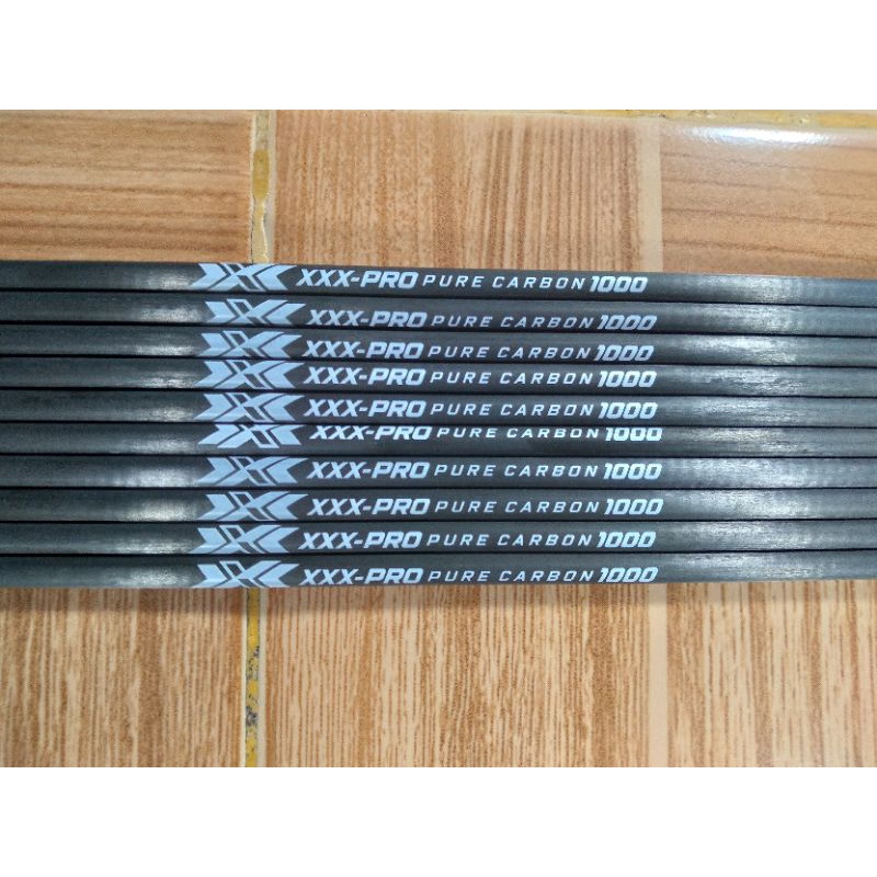 XXX-PRO PRO PURE CARBON ARROW SHAFT 1000 - SHAFT SPIN 1000 OD5.62 MM - SHAFT FULL CARBON
