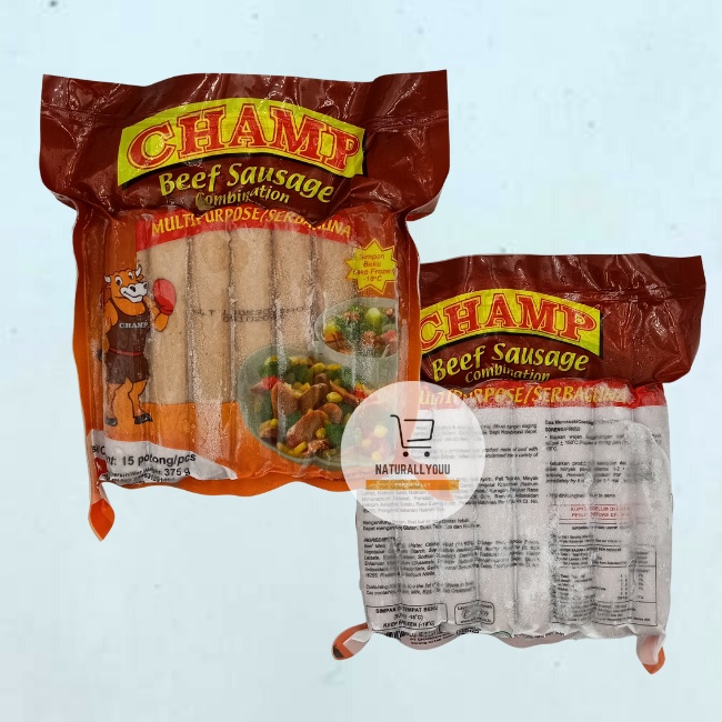 Champ Sosis Sapi 375gram Beef Sausage 375 gram