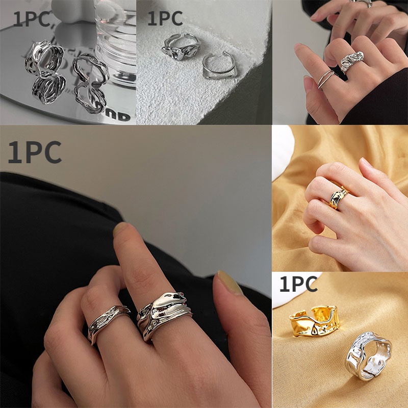 Cincin Model Terbuka Gaya Retro Hip Hop Untuk Pasangan