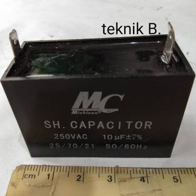 kapasitor kotak 6uF 10uF 6 10 uF 250 VAC merek MC