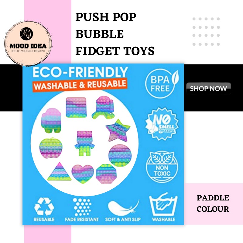 (MI) Pop It Rainbow Paddle Colour-2