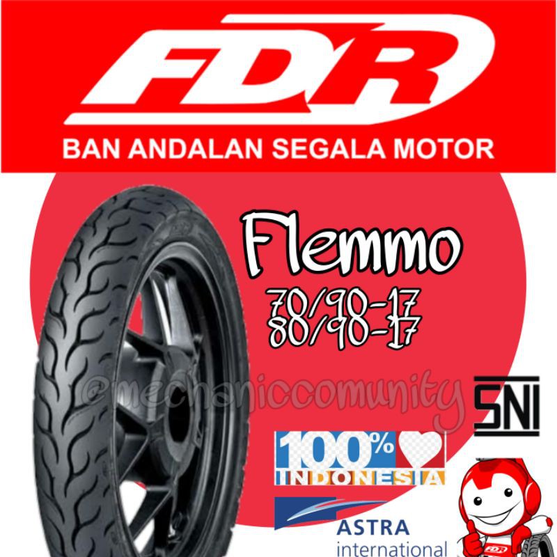 Ban Luar FDR Ring 17 70/90-17 80/90-17 FLEMO BAN Dalam BUKAN TUBLES