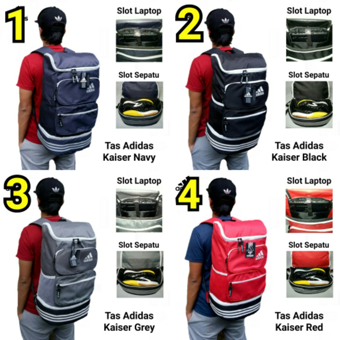 TERBARU W6G4 TERLARIS TAS PRIA WANITA U002FTAS KULIT PRIA IMPOR TAS RANSEL ADIDAS KAISER / TAS