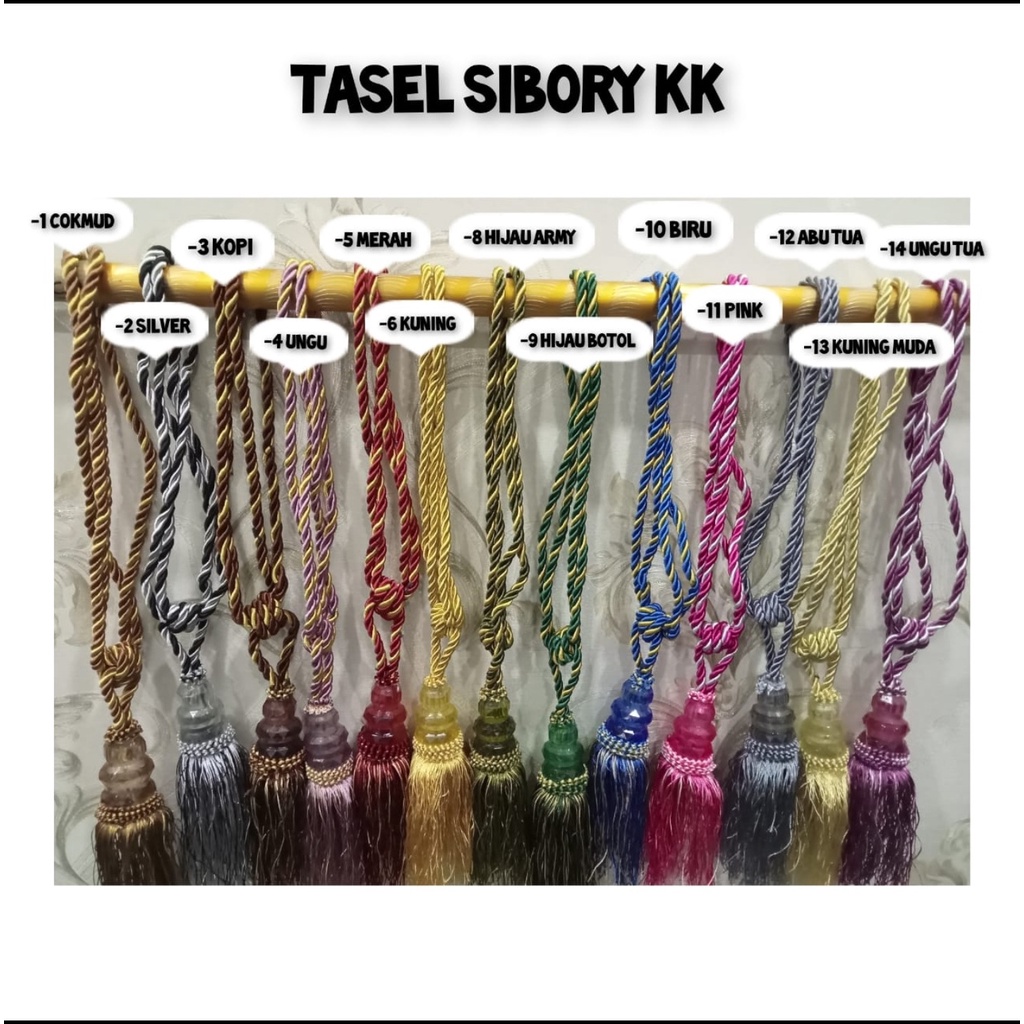 Tali gorden tassel / ikat gorden kristal