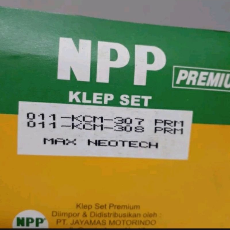 klep valve in ex set max neotech original npp