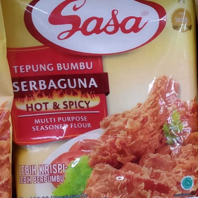 

Sasa tepung bumbu serbaguna hot & spicy multipurpose lebih krispi 225gr