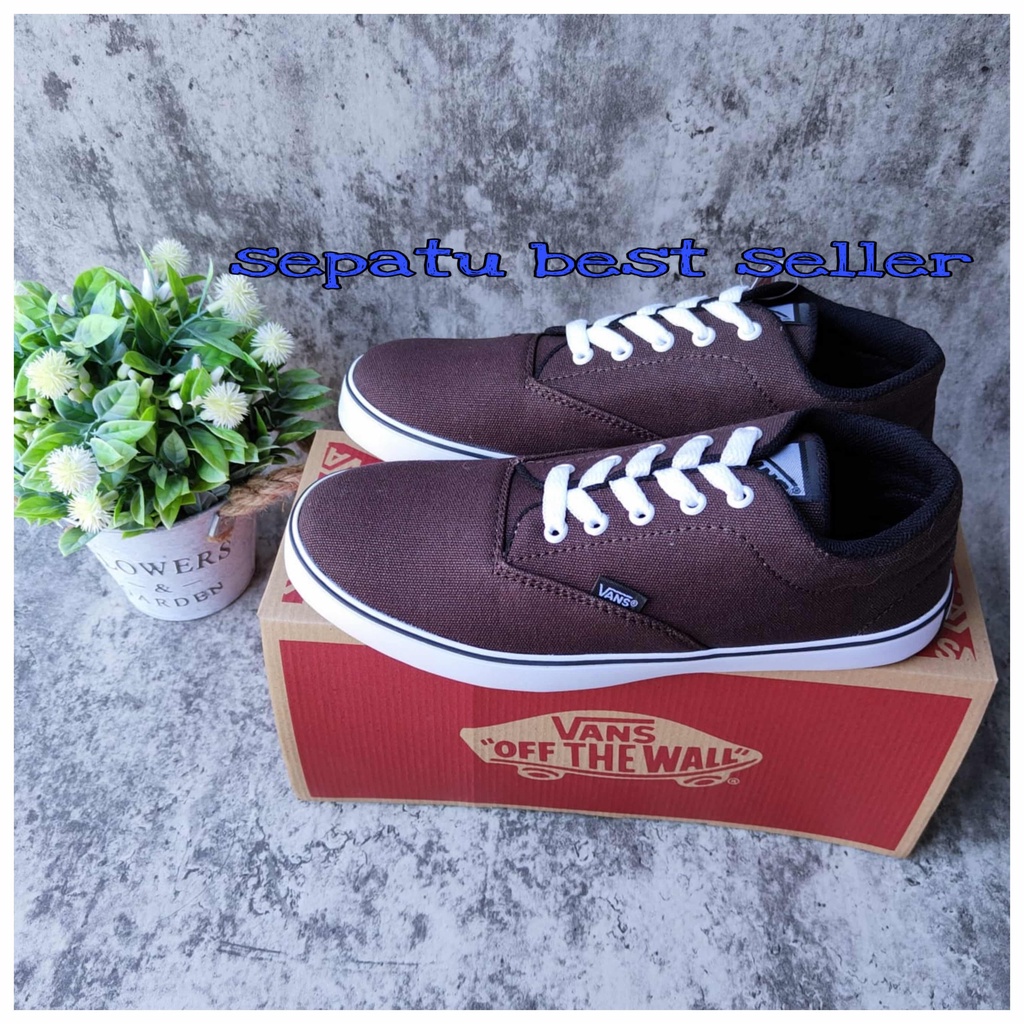 Bisa COD Sepatu Sekolah Vans Era Authentic California Warna Coklat Pria Wanita Terlaris