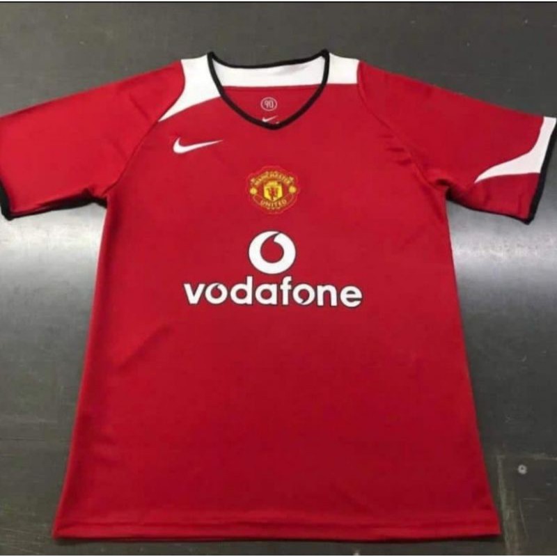 Jersey Kaos Baju Bola Retro Klasik Classic MU Manchester United Home Beckham Season 2005 2006 Grade 
