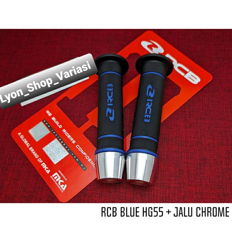 Handgrip RCB Original HG 55 Sarung Gas Racing Boy Original HG55 + Jalu Stang Model PCX Chrome Universal SEMUA MOTOR