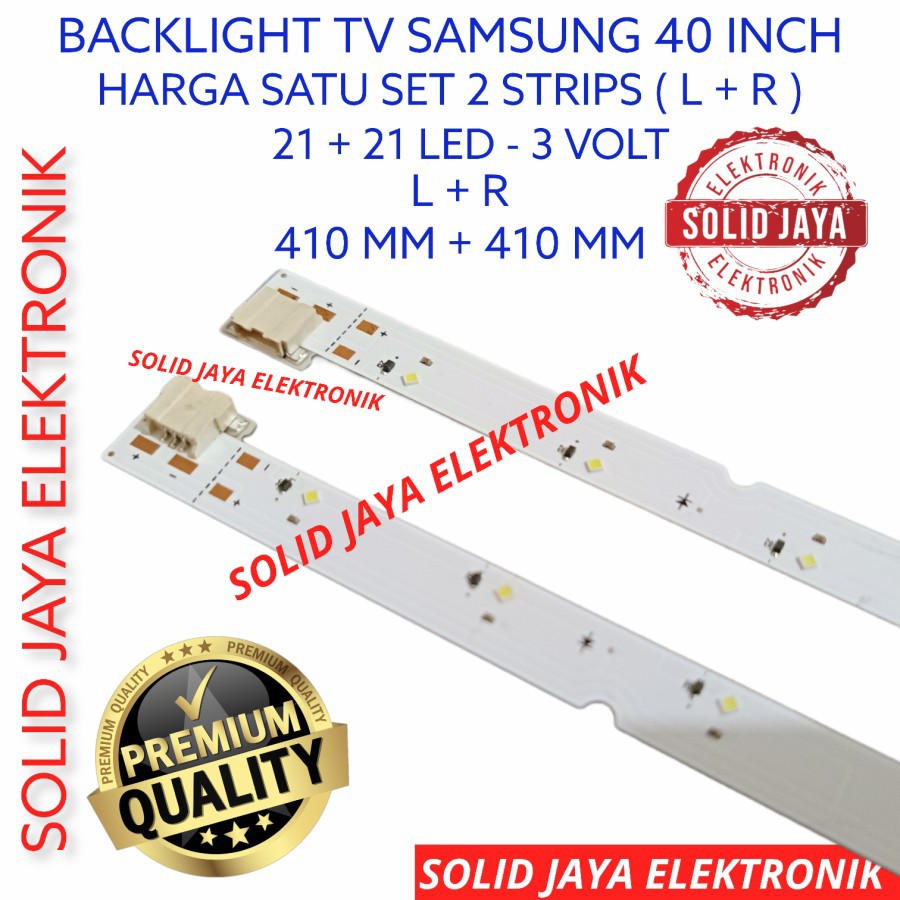 BACKLIGHT TV LED SAMSUNG 40 INC UA 40K5100 40K5300 UA40K5100 UA40K5300 UA-40K5100 UA-40K5300 40K LAMPU BL LED SMD 42K 40INCH 40IN 40IN STRIPS STRIP LIDI LED BERAS