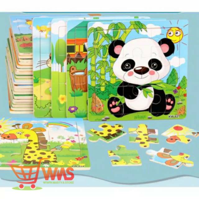 WMS PUZZLE KAYU ANAK JIGSAW MAINAN EDUKASI ANAK