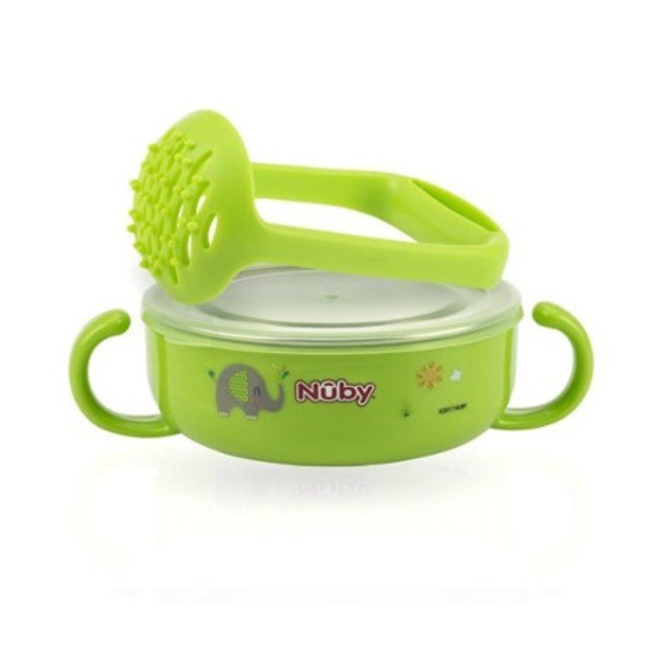 Nuby Stainless Bowl with Masher