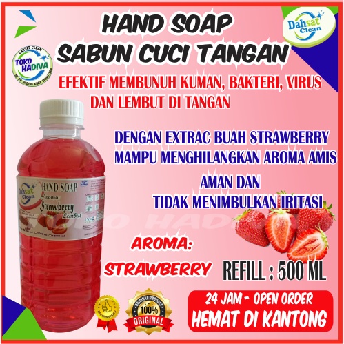 SABUN CUCI TANGAN 500 GRM BOTOL REFILL HAND SOAP HAND WASH - LEMBUT DI TANGAN