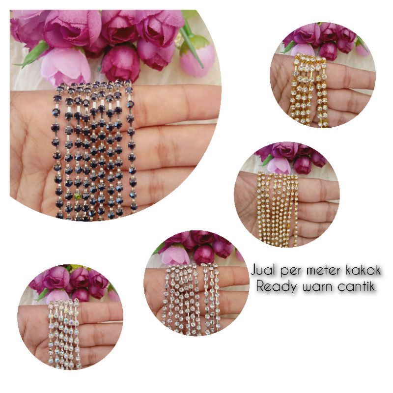 (READY) DIAMON CANGKANG RENTENG // DIAMOn kRISTAL JAHIT // CANGKANG PERMATA PREMIUM