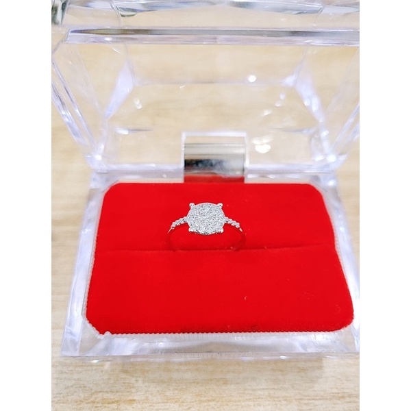 CINCIN PERAK WANITA ASLI 925 LAPIS MAS PUTIH #CINCIN SILVER 925 LAPIS MAS PUTIH