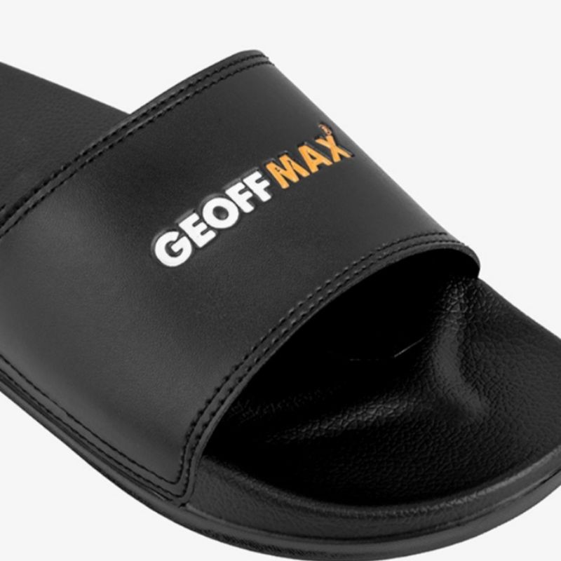 Geoff Max - Wigora Black | Slippers | Sandal Unisex | Sandal Slide | Sandal Slip on