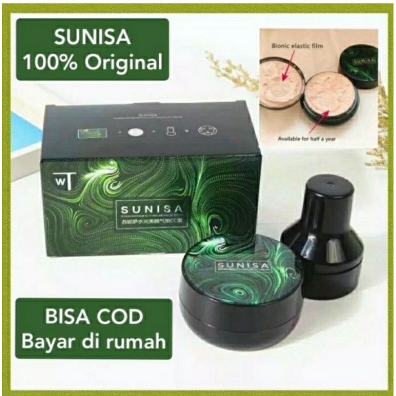 SUNISA MUSHROOM HEAD BB CUSHION AIR PAD CC CREAM BENTUK JAMUR 20 GRAM