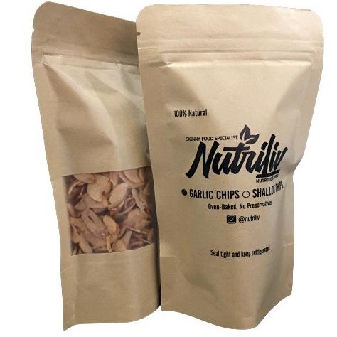 

3 Bungkus Nutriliv Baked Garlic Chips Bawang Putih Oven Panggang