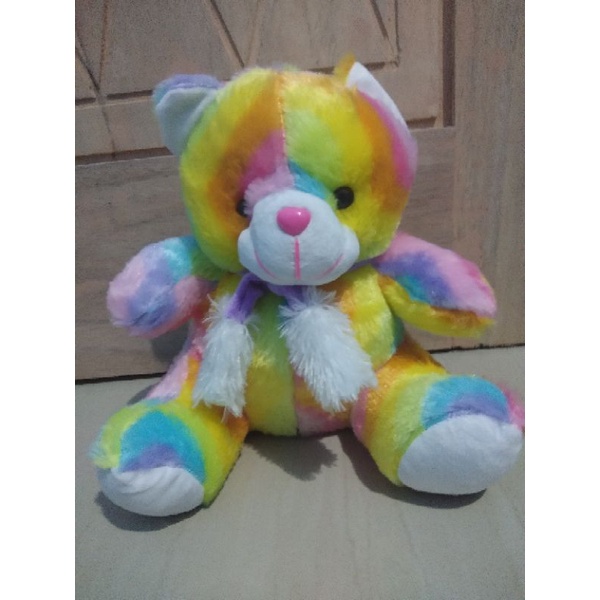 boneka beruang rainbow