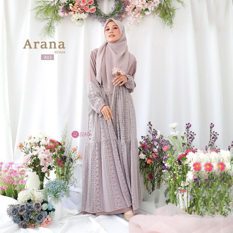 Jual Arana Dress Eid Collection Zizara | Shopee Indonesia