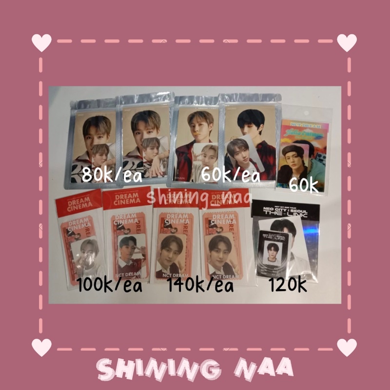 [READY STOCK SEALED] SPECIAL AR TICKET 4x6 PHOTO SET NCT DREAM CINEMA JAEMIN RENJUN JENO MARK | ID C
