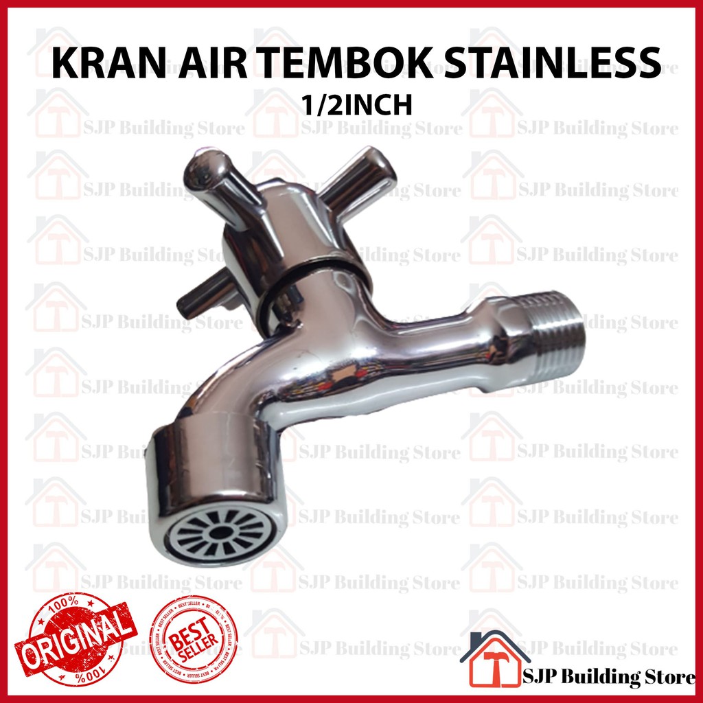 [COD] Kran Air Baling Stainless 1/2 inci dan 3/4 inci 0.5 / 0.75 l Keran Cuci Tembok Taman