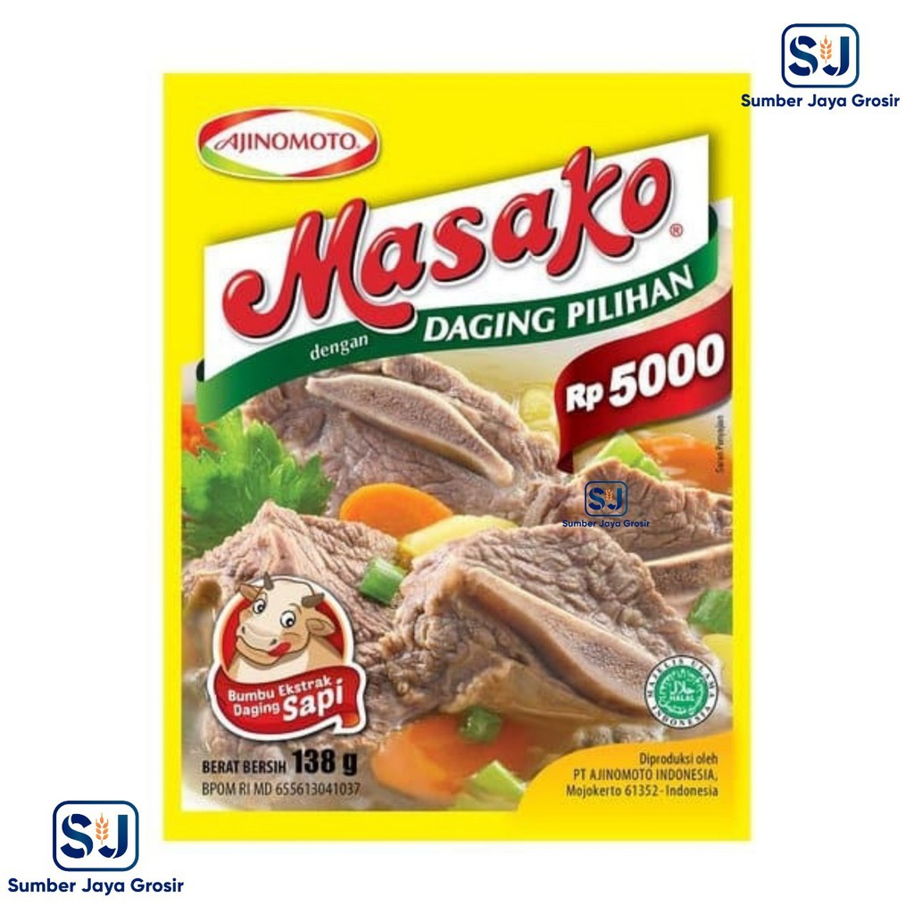 

MASAKO AYAM DAN SAPI 130 GRAM PENYEDAP RASA