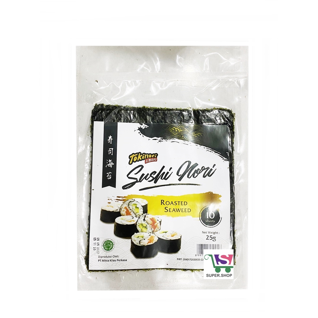 TOKINORI Sushi Nori Roasted Seaweed Rumput Laut (10 sheet)