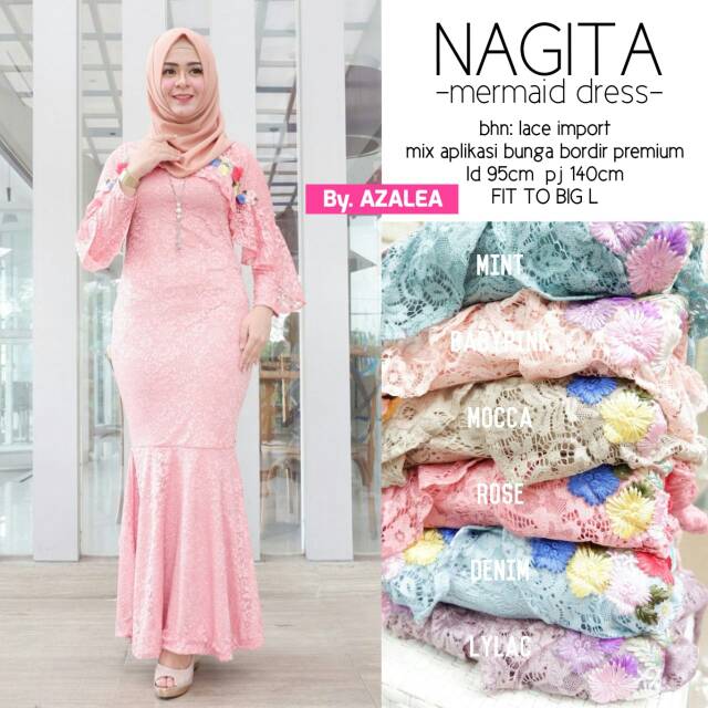 Nagita mermaid dress / gamis