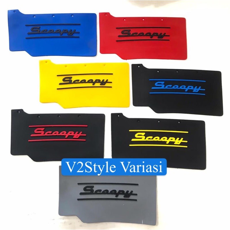 Mudflap Scoopy ASLI KARET mud guard Spakbor Iejimo pelindung mesin dinamo Starter anti lumpur AksesoRIS Mud flap scoopy Fi / Esp Mudflap karet pelindung Lumpur Kolong Motor SCOOPY NEW DESIGHT