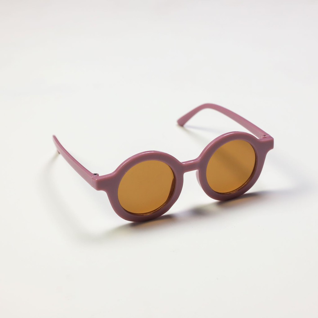 BDOSTORE | Kacamata Anak Balita O Bulat | 0 - 12 Bulan-Lilac