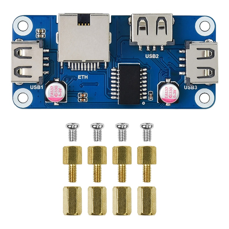 Btsg Ethernet/USB HUB Box Mendukung Raspberry Pi Zero Series, Untuk w/ETH/Topi HUB USB (B) Papan Ekspansi Di Dalam 1x RJ45,