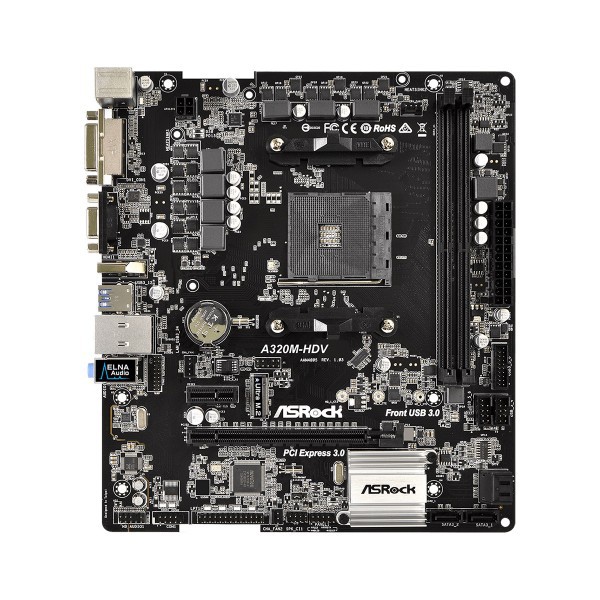 Asrock A320M-HDV (Socket AM4)