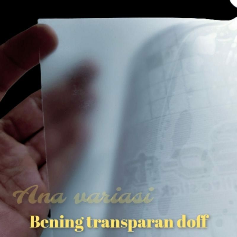 skotlet transparan doff, stiker skotlet transparan doff ukuran 1 meter x 45 cm