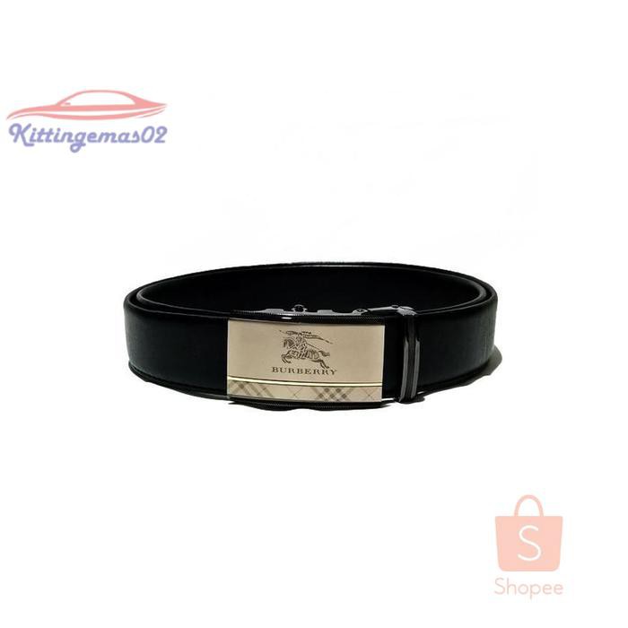 IKAT PINGGANG PRIA GESPER SABUK KTG2I1608 REL BURBERRY CENTER HITAM