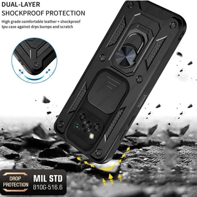 POCO X7 X6 X5 PRO 5G X3 GT X3 PRO X3 NFC SOFT CASE ARMOR DEFENCE SERIES PROTECTIVE COVER