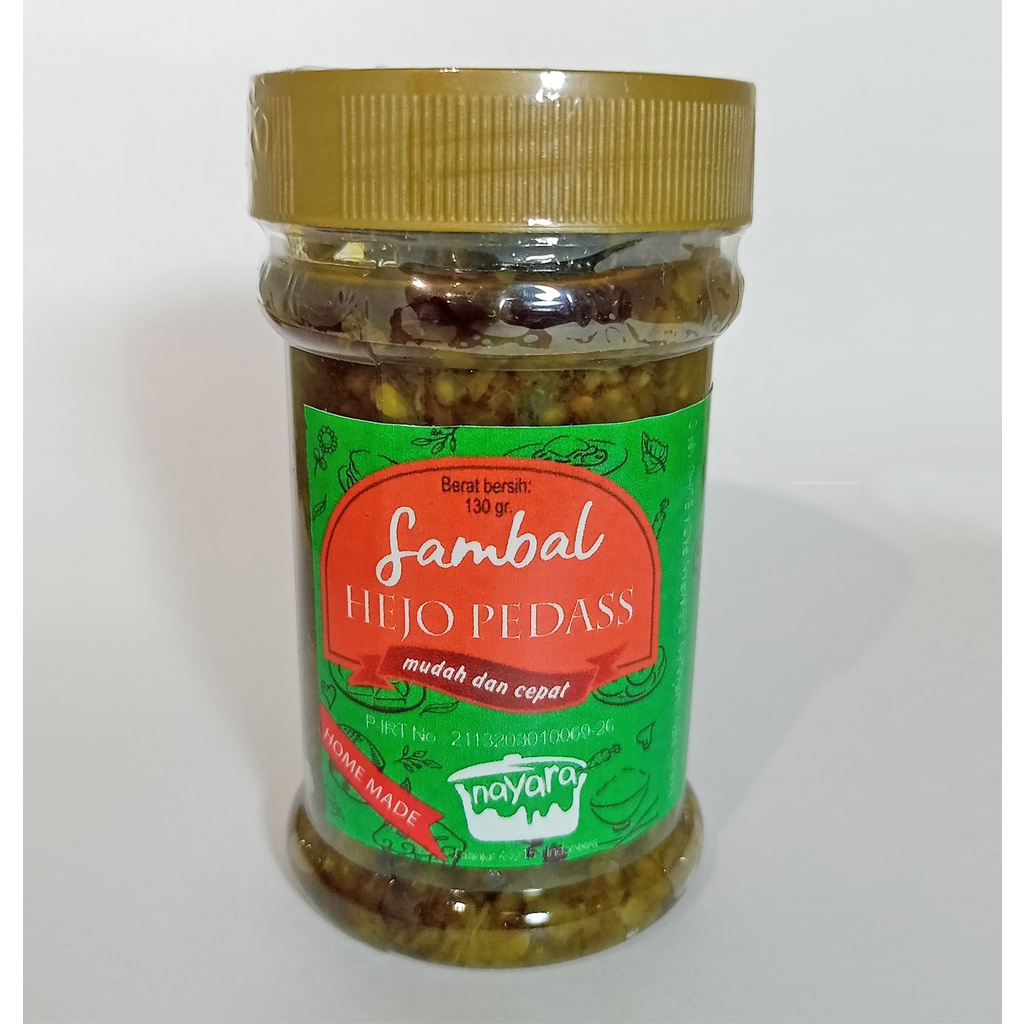 

Sambal Hijau Pedass/Sambal Hijau Matang/Sambal Premium/Sambal Terasi Kemasan