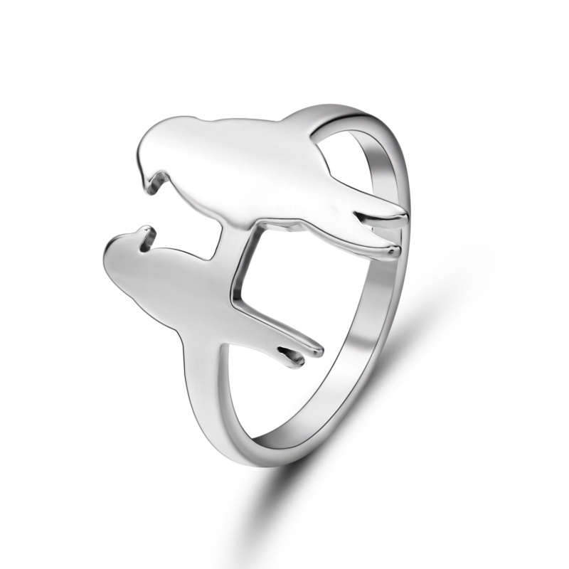 Cincin Bahan stainless steel Desain daisy Untuk Pria Dan Wanita