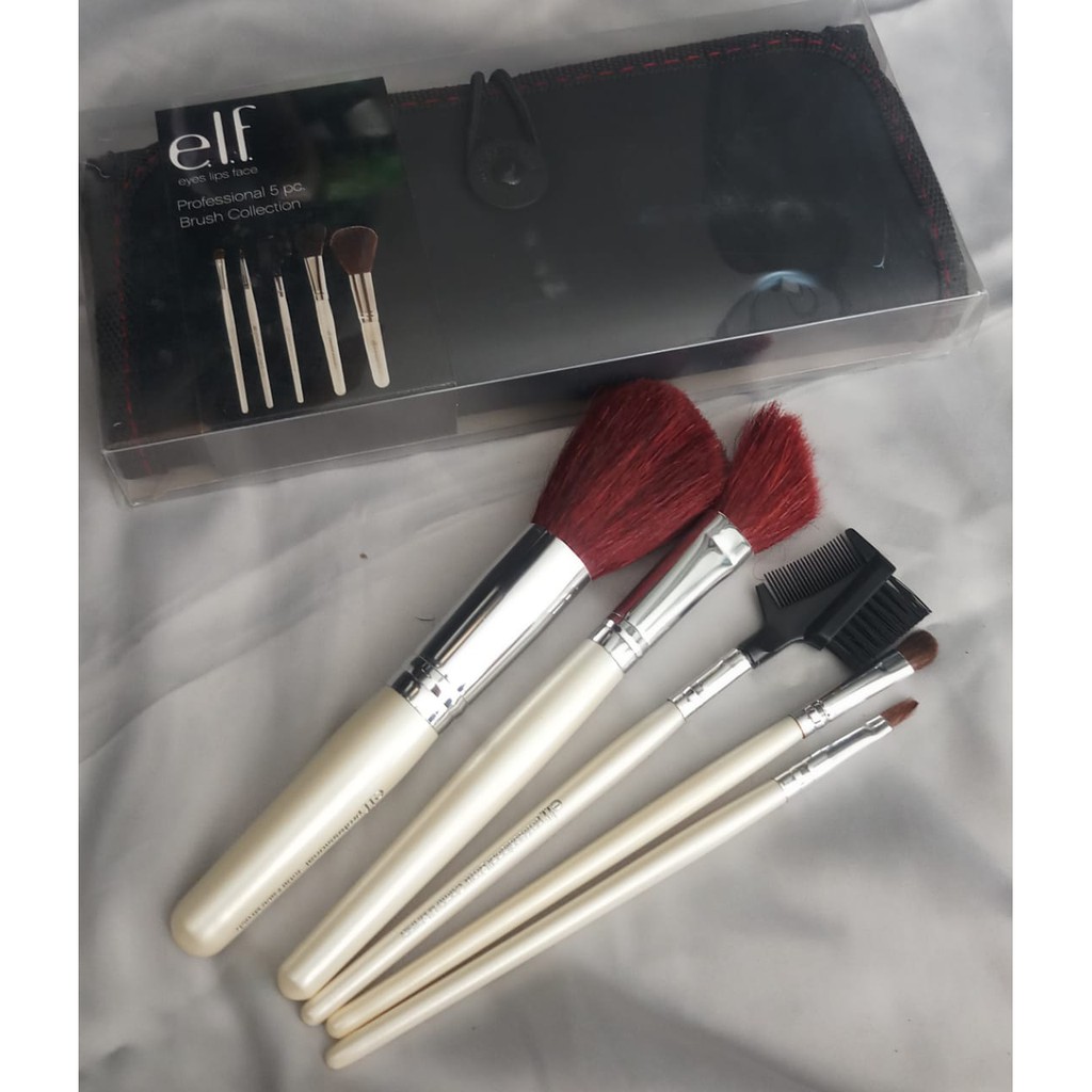 SALE ELF ESSENTIAL PROFESSIONAL 5PCS BRUSH COLLECTION MAKE UP BRUSH SET