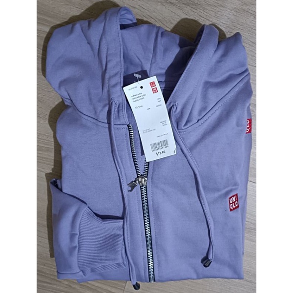 Setelan Oneset Uniqlo Sweater Wanita Sweater Polos Set Olahraga Zipper