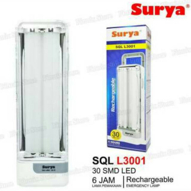 Emergency Lamp LED / Lampu Darurat Portable SURYA SQL L-3001