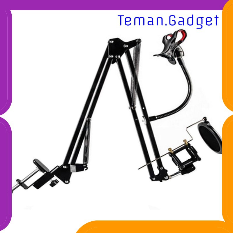 TG-BD100 TaffSTUDIO Condenser Microphone Stand Holder 360 Lazypod+Clamp - NB-35