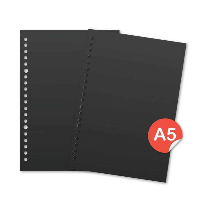 

loseleaf black paper