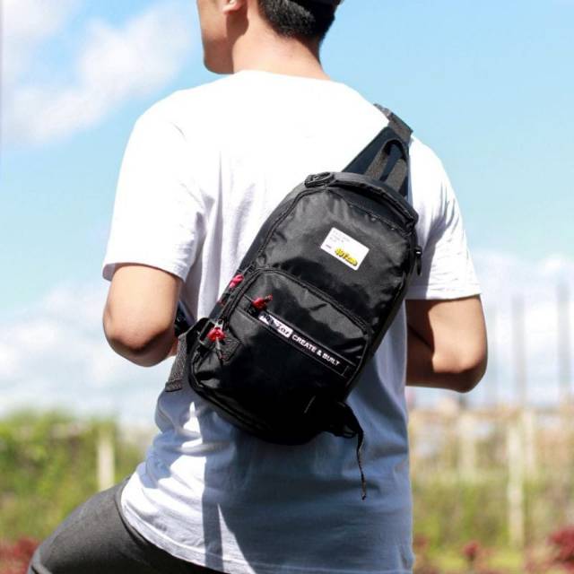 Tas Selempang Waistbag slingbag anti air multi fungsi