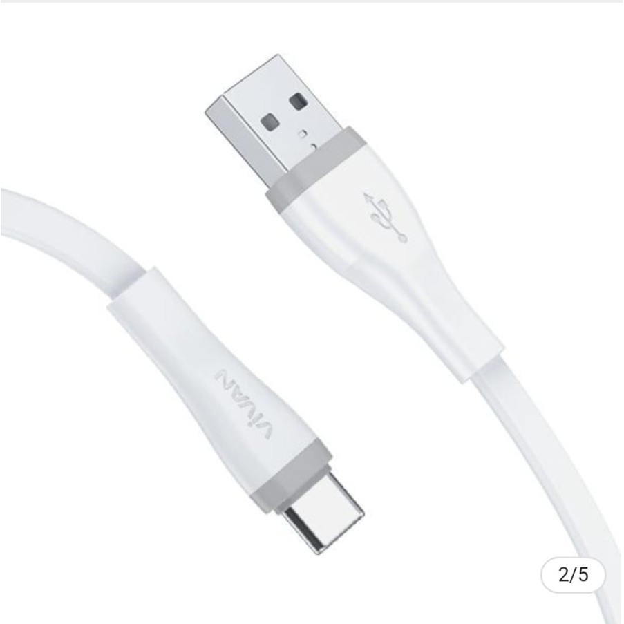 VIVAN Kabel Data SC30S Cable Data USB TYPE-C 30CM Fast Charging 2,4A Garansi Original Resmi