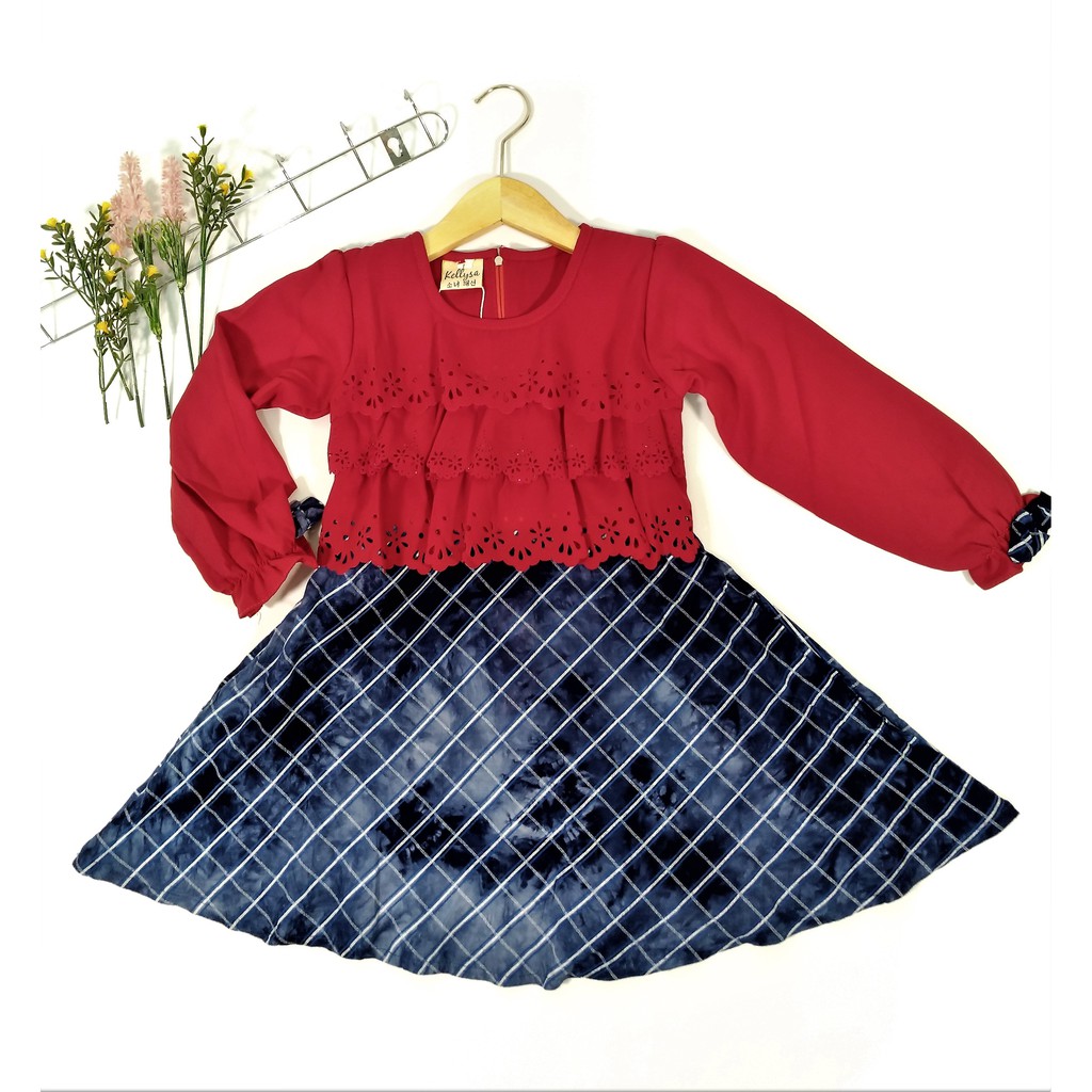 DRESS SIFON LENGAN PANJANG