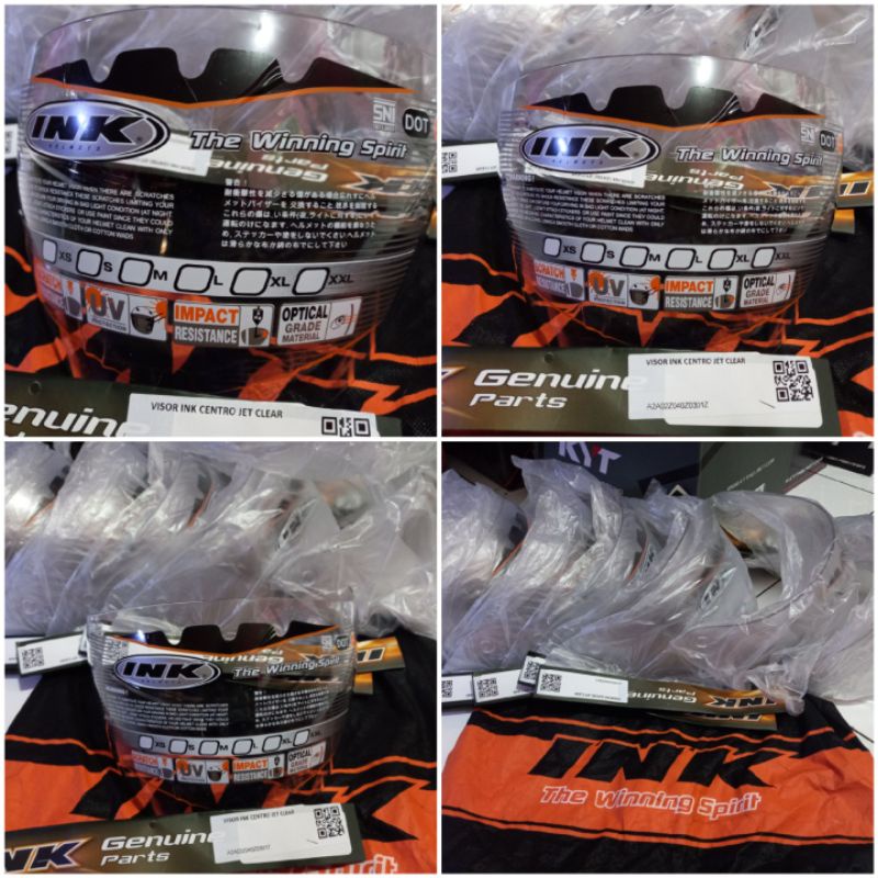 kaca helm centro original | visor ink centro jet