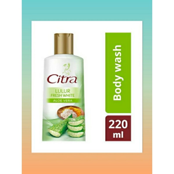 CITRA body wash lulur fresh white aloe vera 220ml