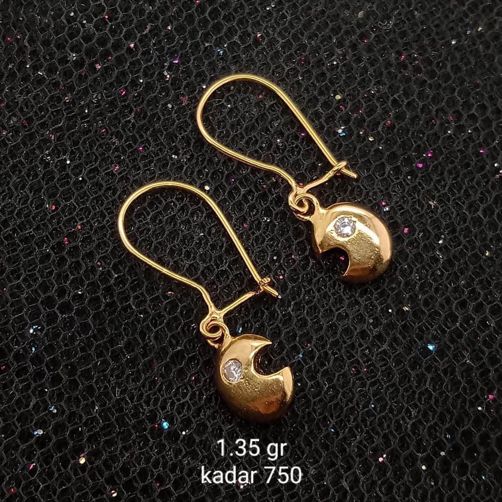 Anting Emas 17K - 1.35 gr Kadar 750 - 867