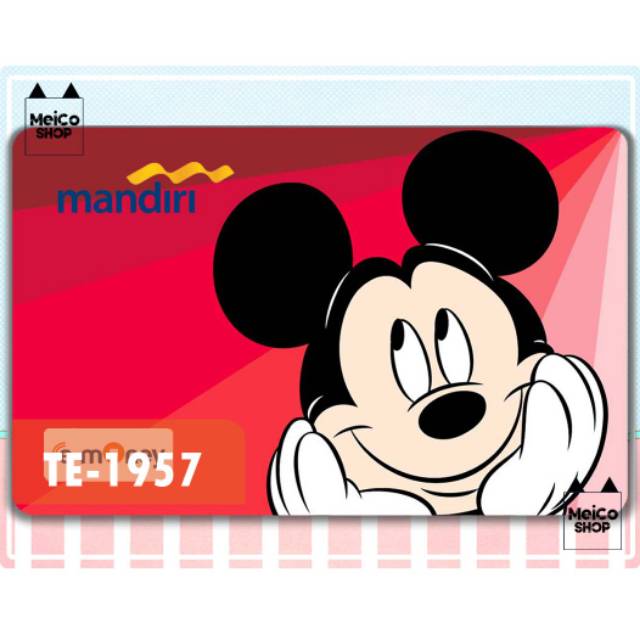 

[TE-1957] Sticker E-money Mandiri Meico - Mickey Mouse
